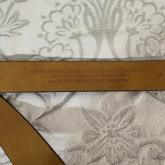 LEATHER Single Ring Belt Chestnut Brown SzM Equestrian Medieval Western Southern - Picture 3 of 6